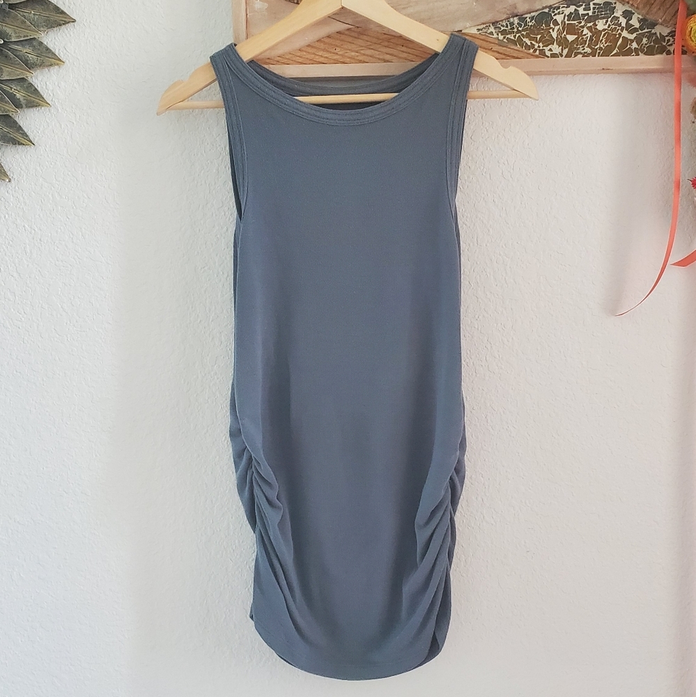 GAP Maternity Boatneck Sleeveless Top S Cornflower Blue
